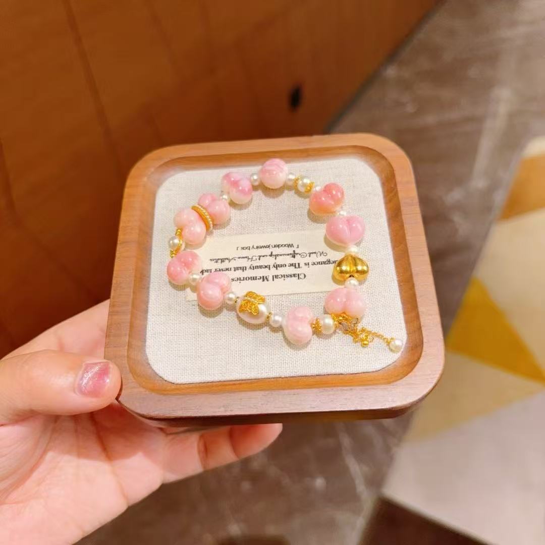 粉色贝壳手链