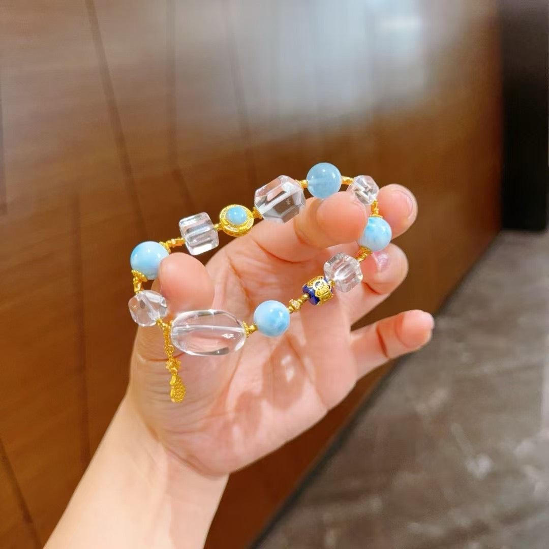 夏日方糖水晶手串